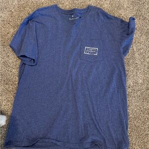 Southern Marsh Men's Blue Short Sleeve Tee with Pocket